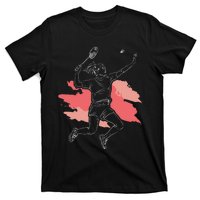 Badminton Girl Smash Shuttlecock Athlete Sports T-Shirt