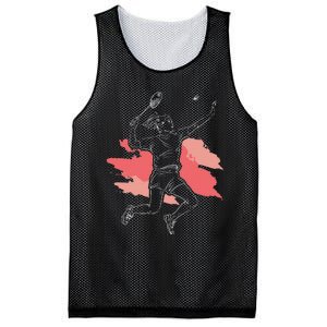 Badminton Girl Smash Shuttlecock Athlete Sports Mesh Reversible Basketball Jersey Tank