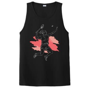 Badminton Girl Smash Shuttlecock Athlete Sports PosiCharge Competitor Tank