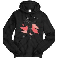 Badminton Girl Smash Shuttlecock Athlete Sports Tie Dye Hoodie