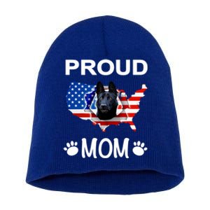 Black Ger Shepherd SchäFerhund Proud Patriot Mom Meaningful Gift Short Acrylic Beanie