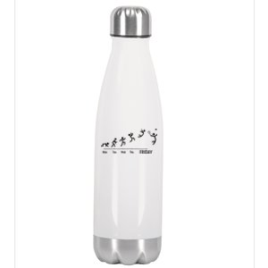 Badmintongiftplayer Game Shuttlecock Weekend Badminton Gift Stainless Steel Insulated Water Bottle