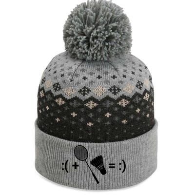 Badminton Game Shuttlecock Sport Badminton Gift The Baniff Cuffed Pom Beanie