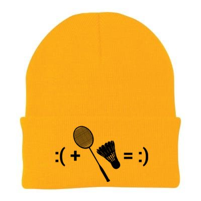 Badminton Game Shuttlecock Sport Badminton Gift Knit Cap Winter Beanie