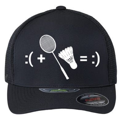 Badminton Game Shuttlecock Sport Badminton Gift Flexfit Unipanel Trucker Cap