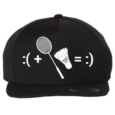 Badminton Game Shuttlecock Sport Badminton Gift Wool Snapback Cap