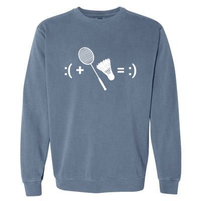 Badminton Game Shuttlecock Sport Badminton Gift Garment-Dyed Sweatshirt