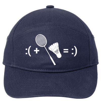 Badminton Game Shuttlecock Sport Badminton Gift 7-Panel Snapback Hat