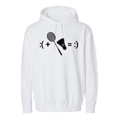 Badminton Game Shuttlecock Sport Badminton Gift Garment-Dyed Fleece Hoodie