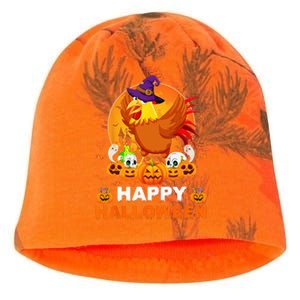 Boo Ghost Scary Pumpkin Moon Witch Rooster Halloween Kati - Camo Knit Beanie