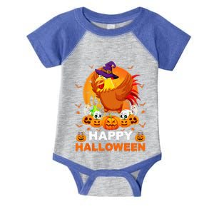 Boo Ghost Scary Pumpkin Moon Witch Rooster Halloween Infant Baby Jersey Bodysuit