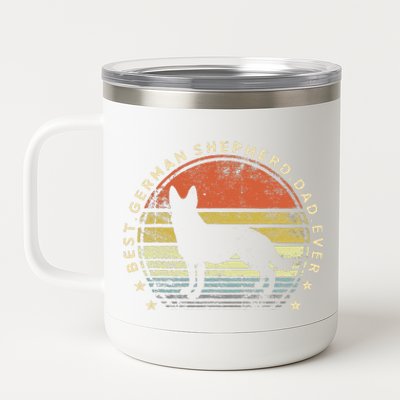 Best German Shepherd Dad Ever Daddy Gifts Dog Lover Owner 12 oz Stainless Steel Tumbler Cup