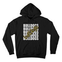 Bulldogs Gold School Sports Fan Team Spirit Tall Hoodie