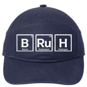 Bruh Gamer Slang Meme Design 7-Panel Snapback Hat