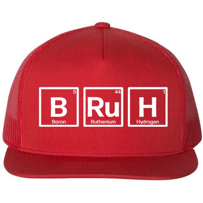 Bruh Gamer Slang Meme Design Flat Bill Trucker Hat