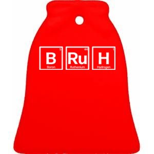 Bruh Gamer Slang Meme Design Ceramic Bell Ornament