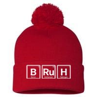 Bruh Gamer Slang Meme Design Pom Pom 12in Knit Beanie