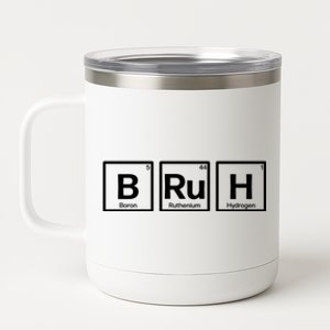 Bruh Gamer Slang Meme Design 12 oz Stainless Steel Tumbler Cup