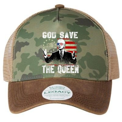 Biden God Save The Queen Confsued Funny Meme 4th Of July Legacy Tie Dye Trucker Hat
