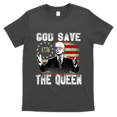 Biden God Save The Queen Confsued Funny Meme 4th Of July T-Shirt