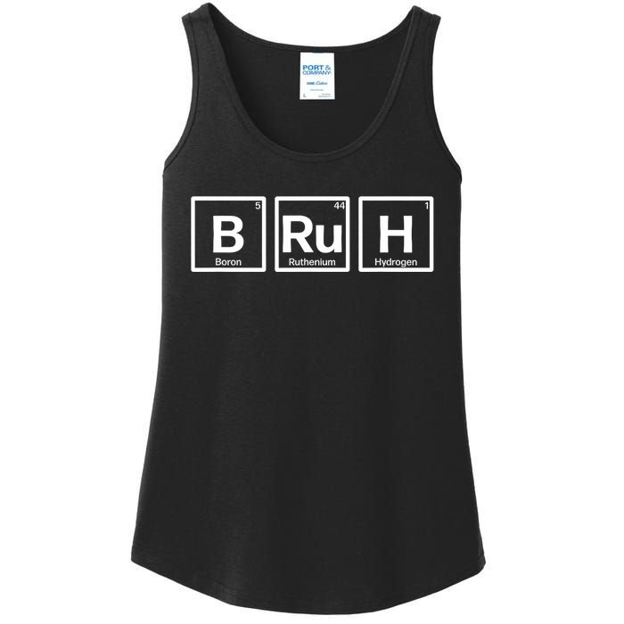 Bruh Gamer Slang Meme Design Ladies Essential Tank