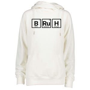 Bruh Gamer Slang Meme Design Gift Womens Funnel Neck Pullover Hood