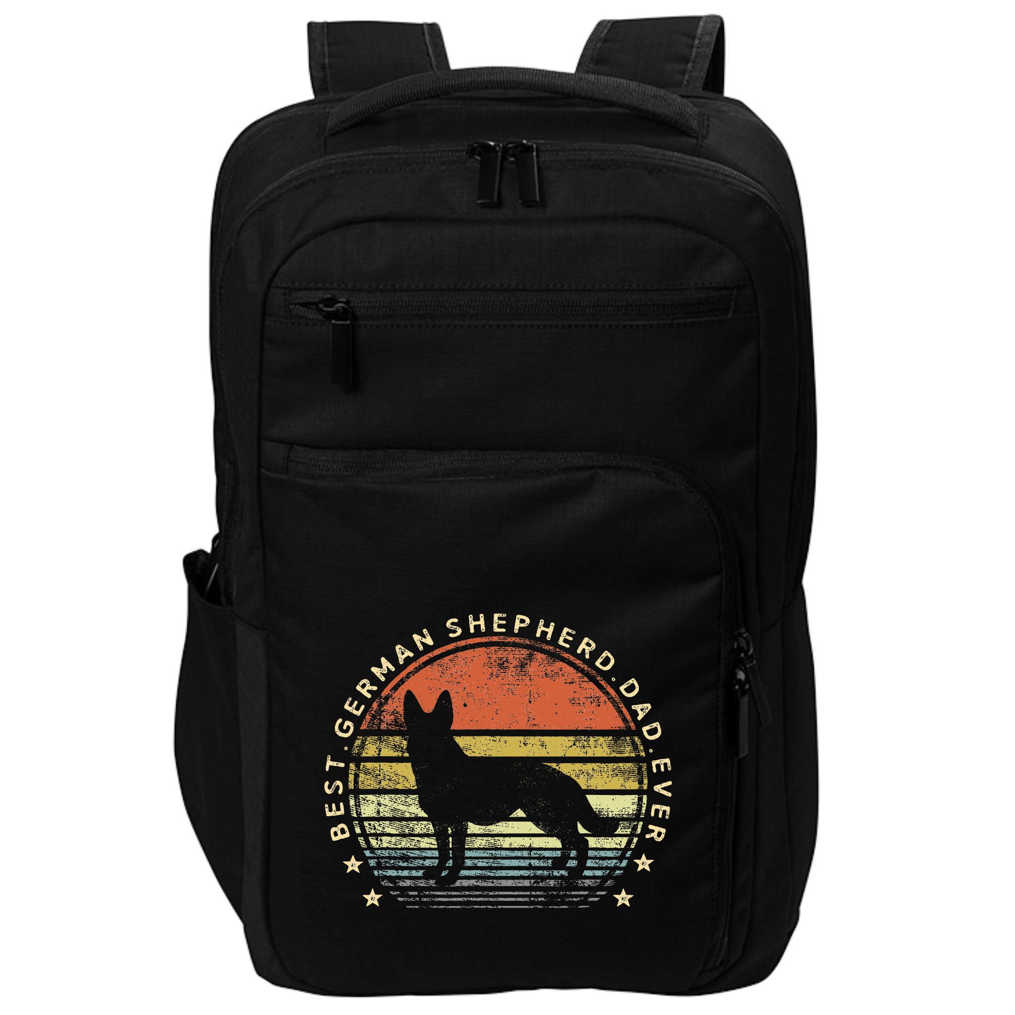 Best German Shepherd Dad Ever Daddy Gifts Dog Lover Owner Impact Tech Backpack