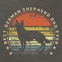 Best German Shepherd Dad Ever Daddy Gifts Dog Lover Owner Cotton Canvas Backpack