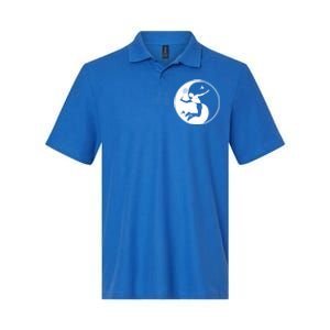 Badmintonplayer Game Shuttlecock Yinyangsymbol Badminton Gift Softstyle Adult Sport Polo