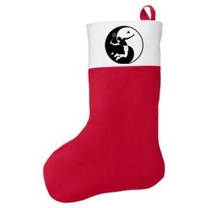 Badmintonplayer Game Shuttlecock Yinyangsymbol Badminton Gift Felt Holiday Christmas Stocking