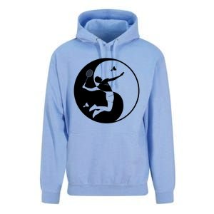 Badmintonplayer Game Shuttlecock Yinyangsymbol Badminton Gift Unisex Surf Hoodie