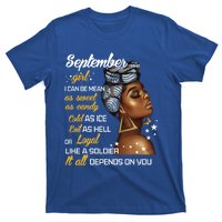 Birthday Gift September Virgo Libra Funny Gift T-Shirt