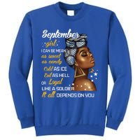 Birthday Gift September Virgo Libra Funny Gift Tall Sweatshirt