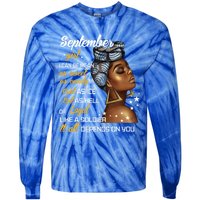 Birthday Gift September Virgo Libra Funny Gift Tie-Dye Long Sleeve Shirt