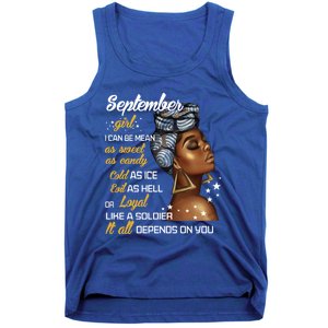 Birthday Gift September Virgo Libra Funny Gift Tank Top