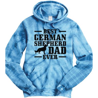 Best German Shepherd Dad Ever Funny Dog Owner Vintage Tie Dye Hoodie