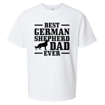 Best German Shepherd Dad Ever Funny Dog Owner Vintage Sueded Cloud Jersey T-Shirt