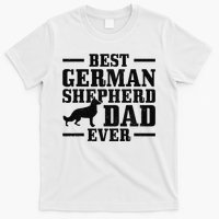 Best German Shepherd Dad Ever Funny Dog Owner Vintage T-Shirt