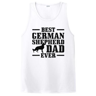 Best German Shepherd Dad Ever Funny Dog Owner Vintage PosiCharge Competitor Tank