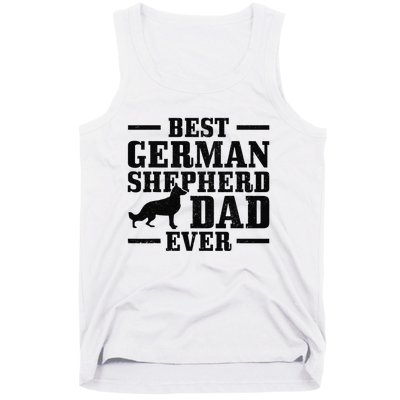 Best German Shepherd Dad Ever Funny Dog Owner Vintage Tank Top