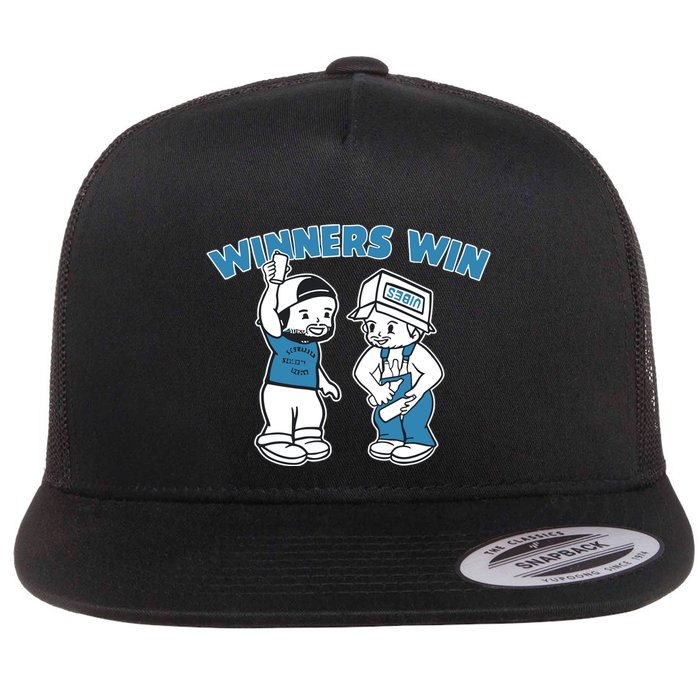 Breakingt Garrett Stubbs And Kyle Schwarber Winners Win Flat Bill Trucker Hat
