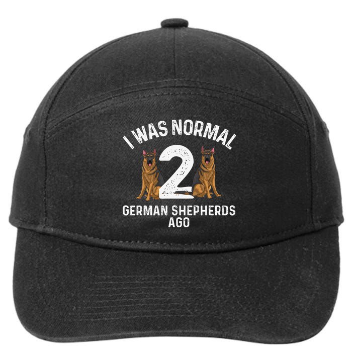 Best German Shepherd Art Dog German Shepherd Lover 7-Panel Snapback Hat