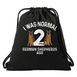 Best German Shepherd Art Dog German Shepherd Lover Drawstring Bag