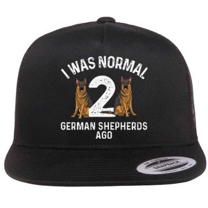 Best German Shepherd Art Dog German Shepherd Lover Flat Bill Trucker Hat