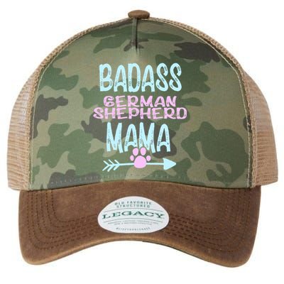 Badass Ger Shepherd Mama Dog Gsd Lover Owner Funny Gift Legacy Tie Dye Trucker Hat