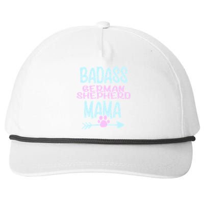 Badass Ger Shepherd Mama Dog Gsd Lover Owner Funny Gift Snapback Five-Panel Rope Hat