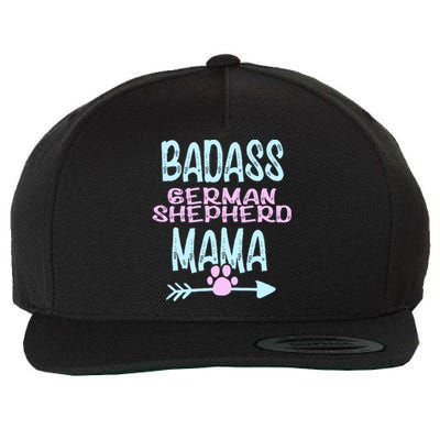 Badass Ger Shepherd Mama Dog Gsd Lover Owner Funny Gift Wool Snapback Cap