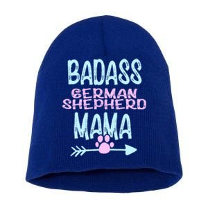 Badass Ger Shepherd Mama Dog Gsd Lover Owner Funny Gift Short Acrylic Beanie