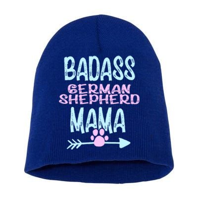 Badass Ger Shepherd Mama Dog Gsd Lover Owner Funny Gift Short Acrylic Beanie