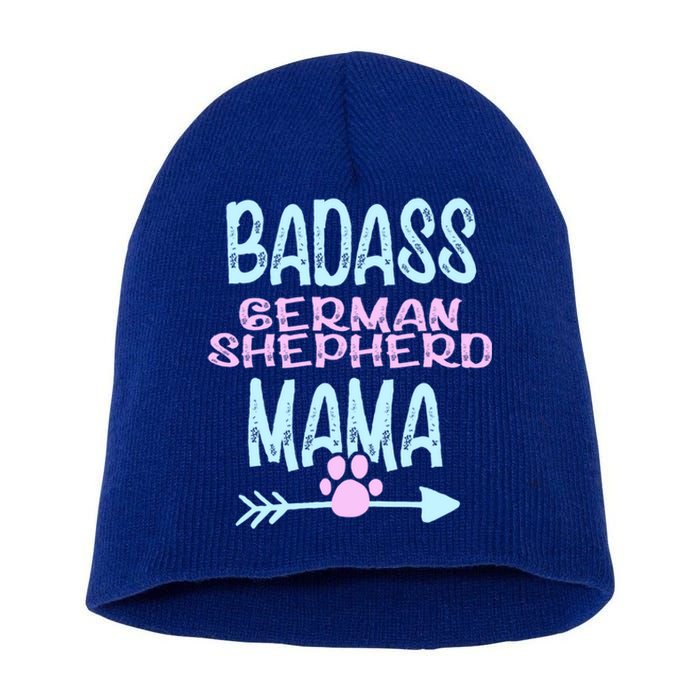 Badass Ger Shepherd Mama Dog Gsd Lover Owner Funny Gift Short Acrylic Beanie